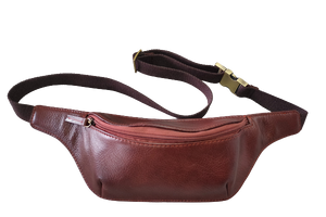 Money belt veg dark cognac