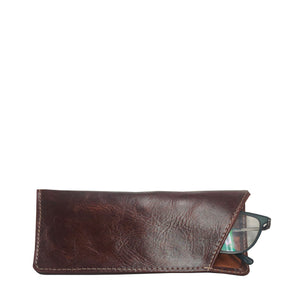 Glass case burnish dark cognac