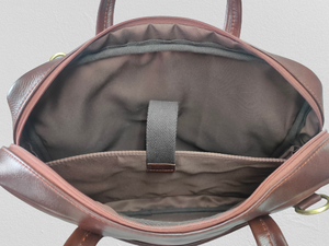 ACB  01  Laptop bag Veg Dark Cognac