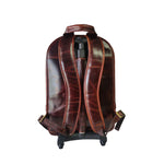 Load image into Gallery viewer, Boston on wheels  trolley bag burnish dark cognac
