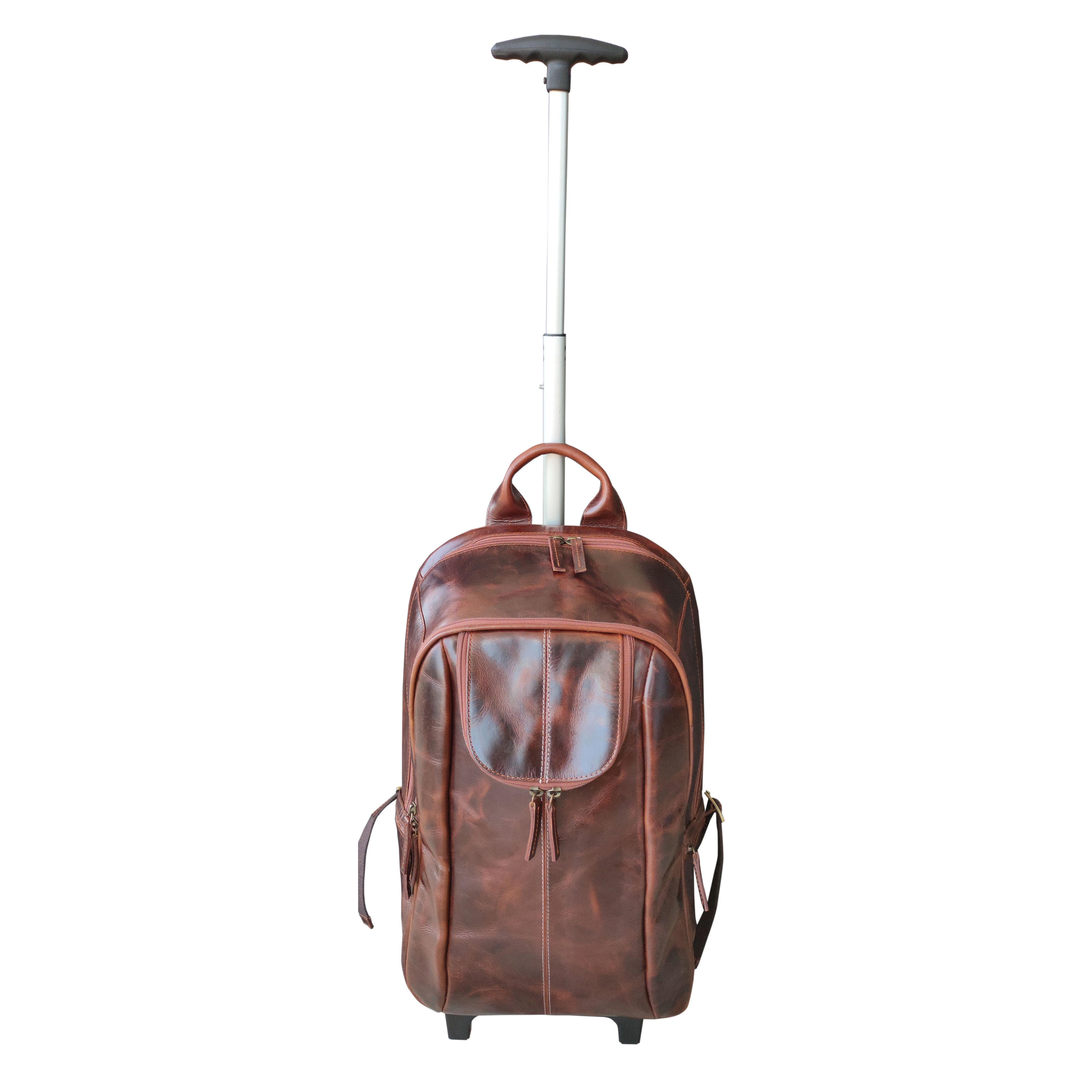 Boston on wheels  trolley bag burnish dark cognac