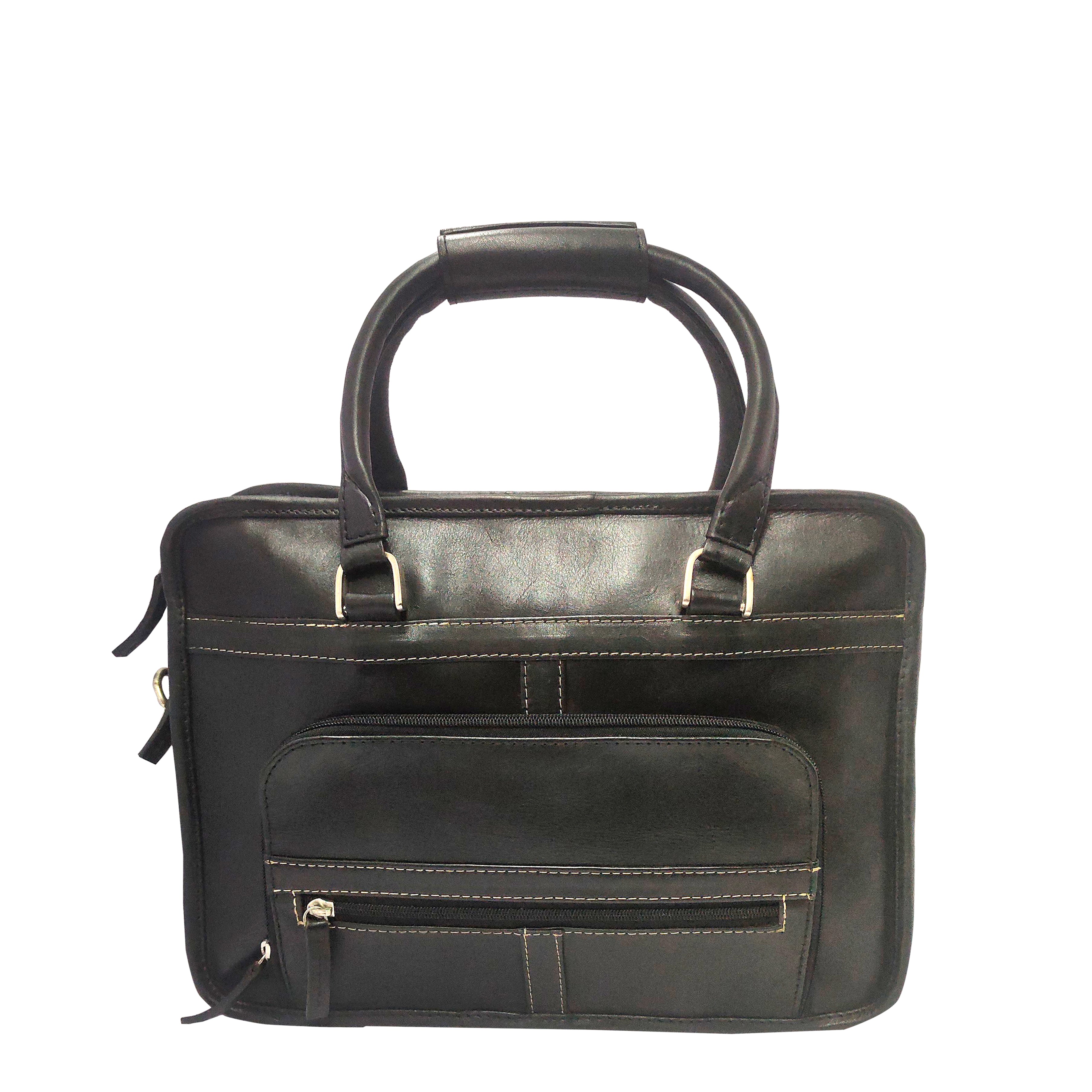 LEVINE  BLACK LAPTOP BAG