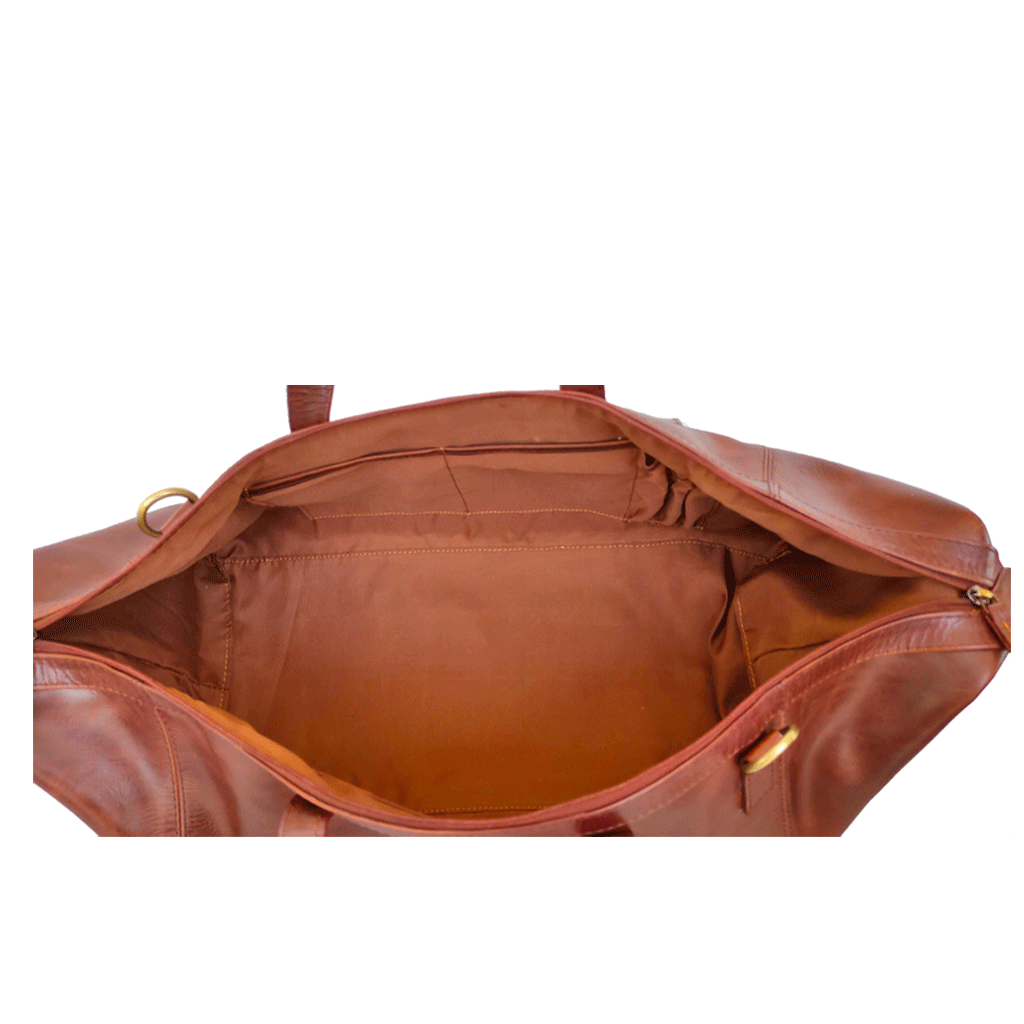 Asgard travel bag burnish dark cognac
